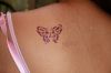 glitter butterfly tattoo